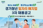 경기청년 일자리 매치업 3차　청년 구직자 모집