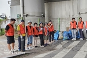 남양주시 다산2동 체육회, 왕숙천변 환경 정화 활동 실시